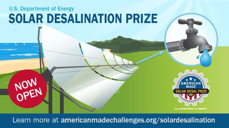 NREL Launches $9 Million Solar Desalination Prize Competition – Colorado